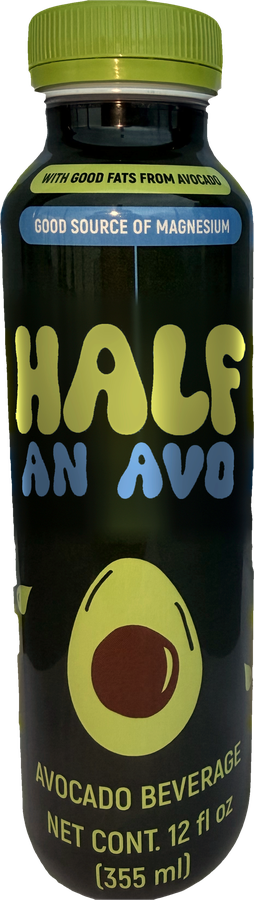 Botella Half an Avo, tapa verde